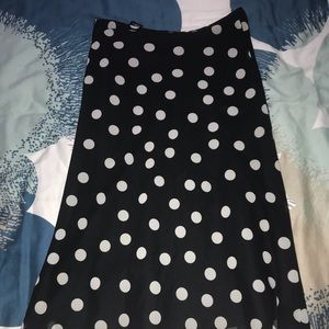 H&M polka dot skirt